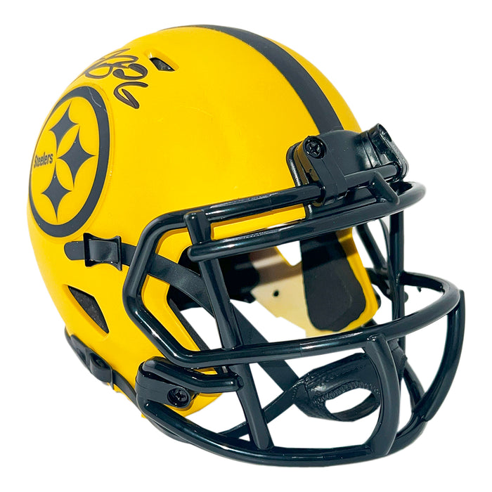 Le'Veon Bell Signed Pittsburgh Steelers Rave Mini Football Helmet (Beckett)