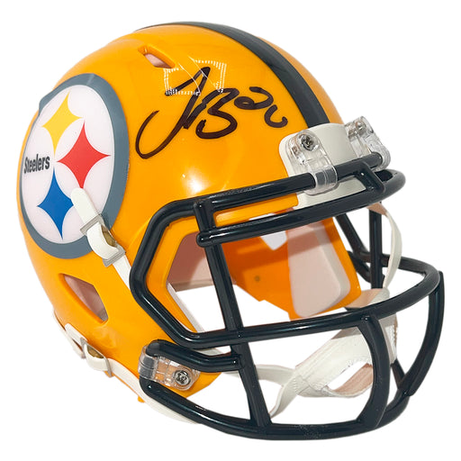 Le'Veon Bell Signed Pittsburgh Steelers Throwback Speed Mini Football Helmet (Beckett)