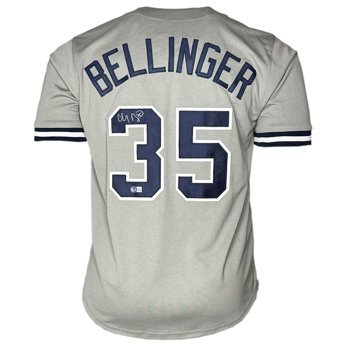 Clay Bellinger Signed New York Grey Baseball Jersey (Beckett)