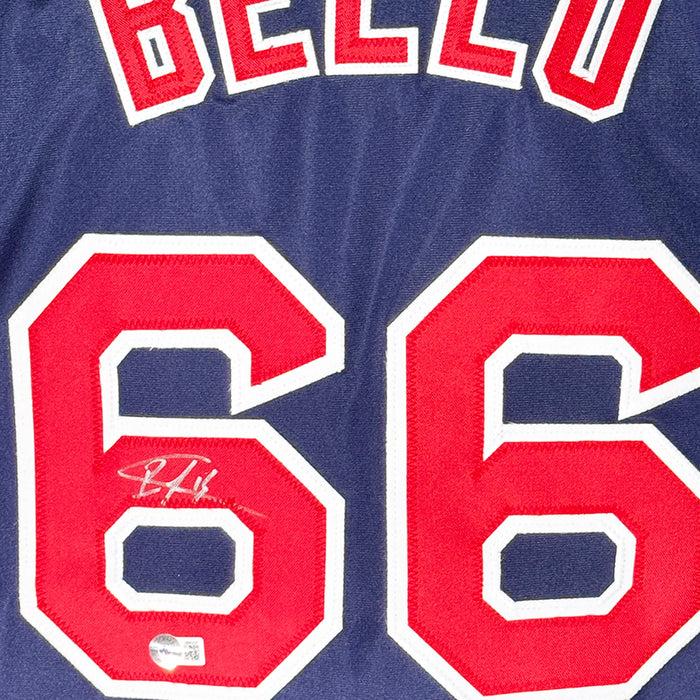 Brayan Bello Signed Boston Navy Baseball Jersey Silver Ink (Beckett)
