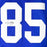 Martellus Bennett Signed New York Royal Blue Football Jersey (JSA)