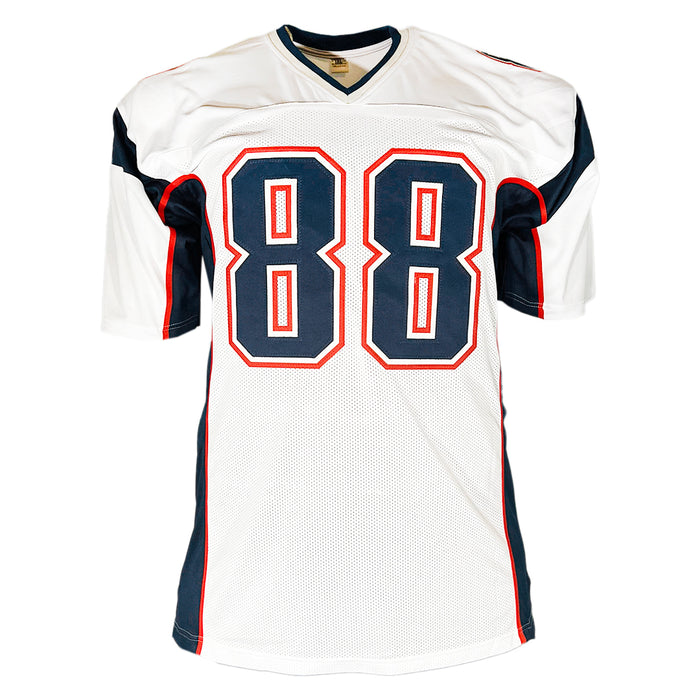 Martellus Bennett Signed New England White Football Jersey (JSA)