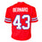 Terrel Bernard Signed Buffalo Red Football Jersey (Beckett)