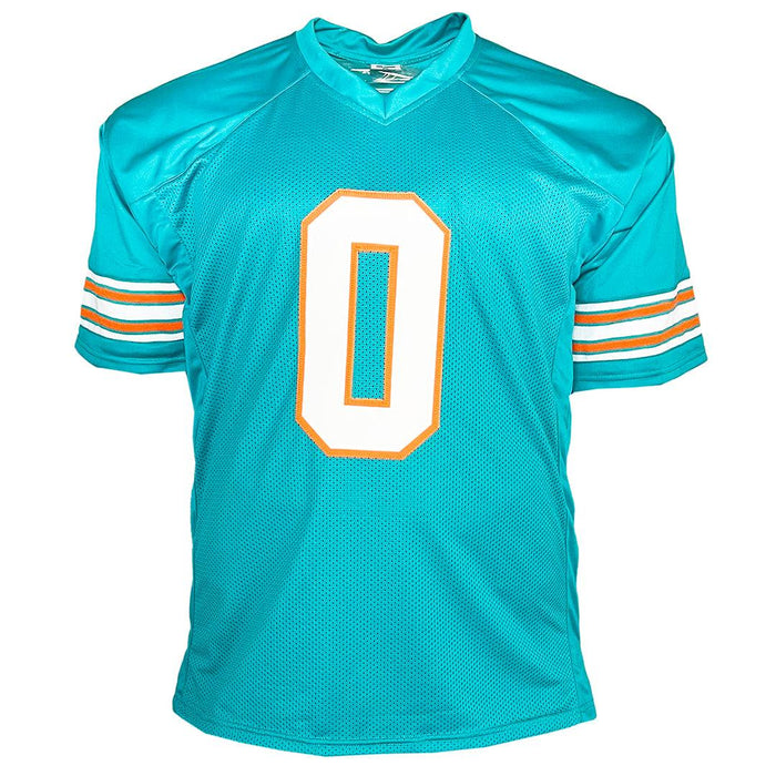 Braxton Berrios Signed Miami Blue Football Jersey (JSA) - RSA