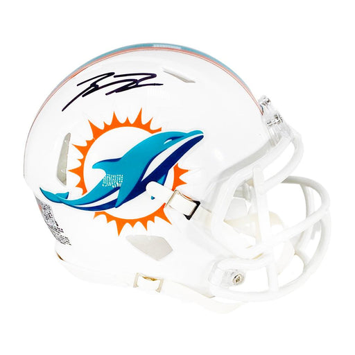 Braxton Berrios Signed Miami Dolphins Speed Mini Football Helmet (JSA) - RSA