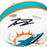 Braxton Berrios Signed Miami Dolphins Speed Mini Football Helmet (JSA) - RSA