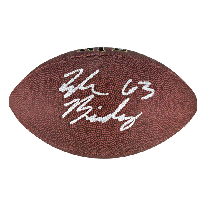 Tyler Biadasz Signed Wilson Official NFL Replica Football (Beckett)