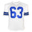 Tyler Biadasz Signed Dallas White Football Jersey (Beckett)