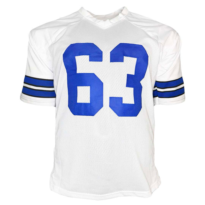 Tyler Biadasz Signed Dallas White Football Jersey (Beckett)