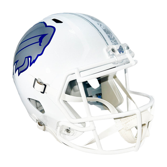 Jim Kelly Signed Buffalo Bills Rivalries Speed Full-Size Replica Football Helmet (Beckett)