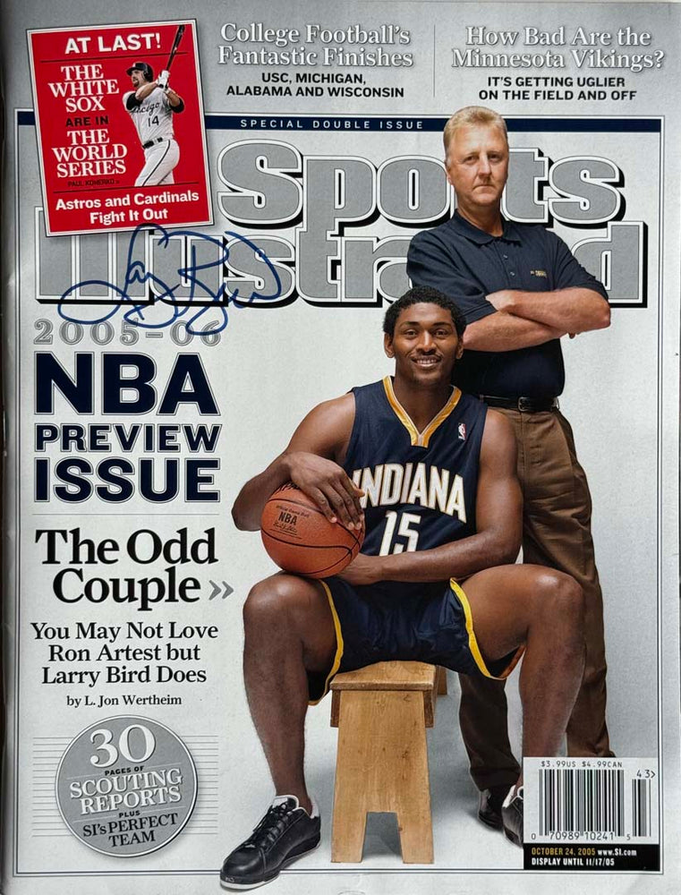 Larry Bird Signed Sports Illustrated 10/24/2005 Issue (JSA)