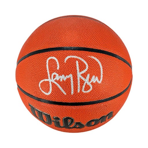 Larry Bird Signed Wilson NBA Authentic Series Basketball Silver Ink (Beckett)