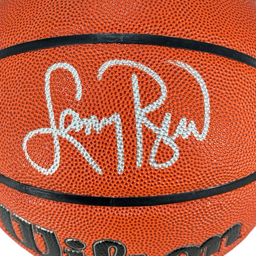 Larry Bird Signed Wilson NBA Authentic Series Basketball Silver Ink (Beckett)