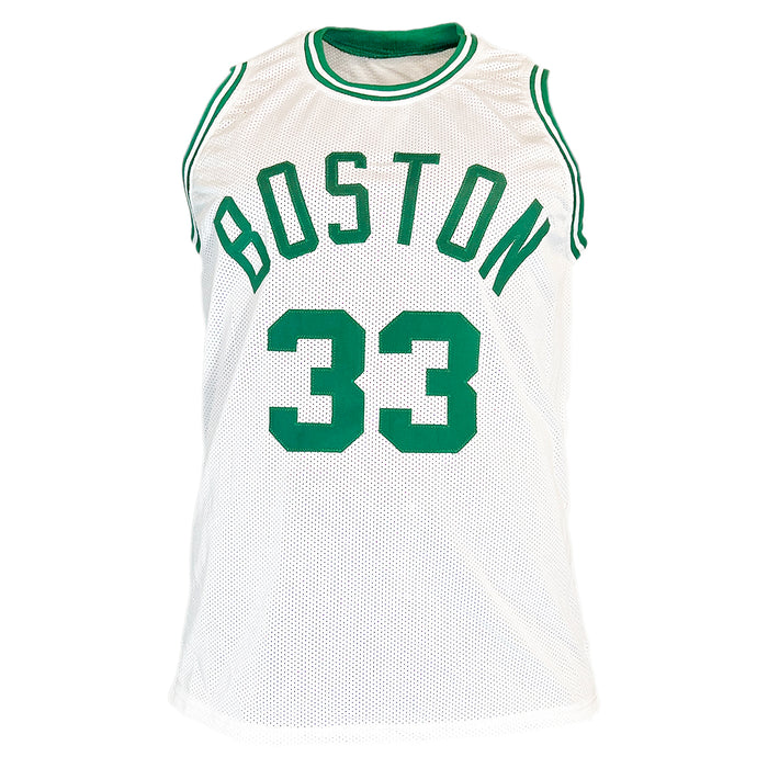 Larry Bird Signed Boston Pro White Basketball Jersey (BECKETT )