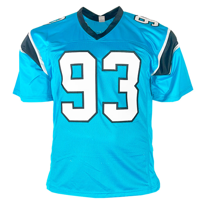 Chase Blackburn Signed Carolina Blue Football Jersey (JSA)