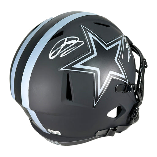 Daron Bland and Trevon Diggs Signed Dallas Cowboys Eclipse Speed Full-Size Replica Football Helmet (Beckett)