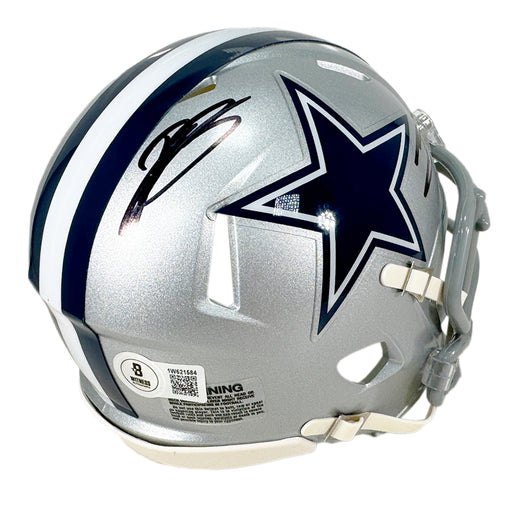 Daron Bland and Trevon Diggs Signed Dallas Cowboys Speed Mini Football Helmet (Beckett)