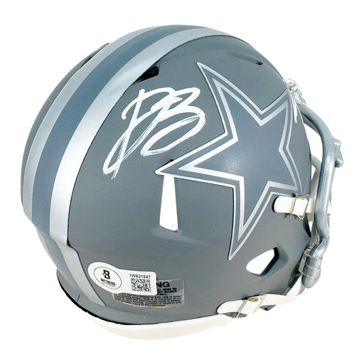 Daron Bland and Trevon Diggs Signed Dallas Cowboys Slate Alternate Speed Mini Football Helmet (Beckett)