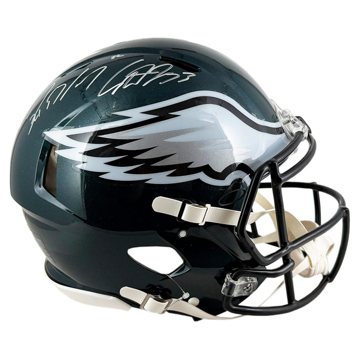 Cooper DeJean and Reed Blankenship Signed Super Bowl LIX Philadelphia Eagles Authentic Speed Full-Size Football Helmet (Fanatics)