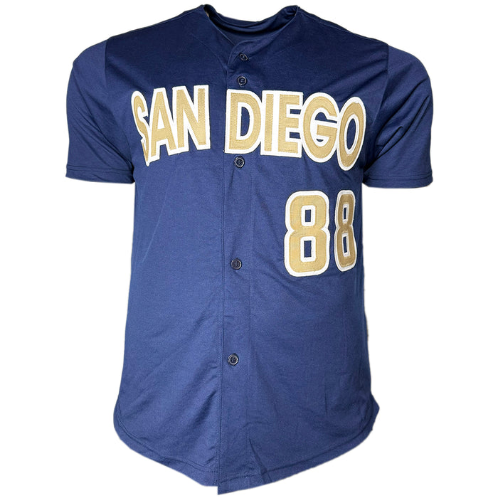 Kyle Blanks Signed San Diego Navy Baseball Jersey (JSA)