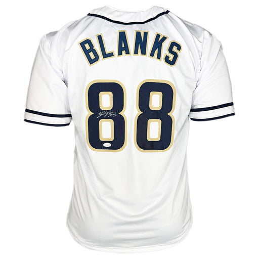 Kyle Blanks Signed San Diego White Baseball Jersey (JSA)