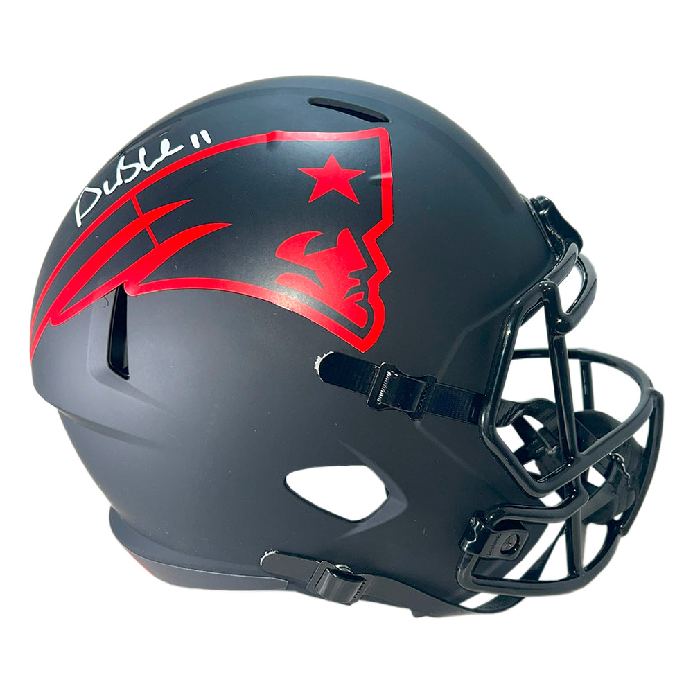Drew Bledsoe Signed New England Patriots Eclipse Full-Size Replica Football Helmet (Beckett)