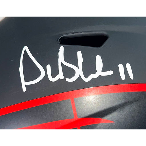 Drew Bledsoe Signed New England Patriots Eclipse Full-Size Replica Football Helmet (Beckett)