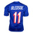 Drew Bledsoe Signed New England Royal Blue Football Jersey (JSA)