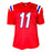 Drew Bledsoe Signed New England Red Football Jersey (JSA)