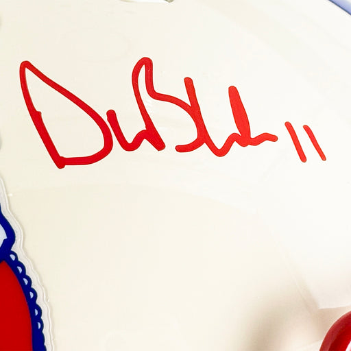 Drew Bledsoe Signed New England Patriots Retro Speed Full-Size Replica Football Helmet (JSA)