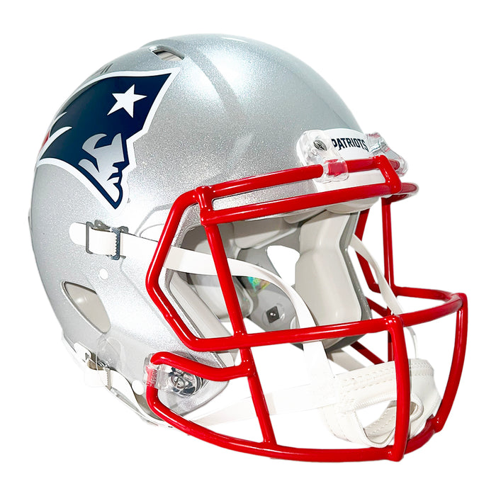 Drew Bledsoe Signed New England Patriots Authentic Speed Full-Size Football Helmet (Beckett)