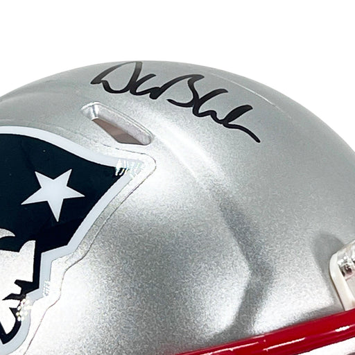 Drew Bledsoe Signed New England Patriots Speed Mini Football Helmet (Beckett)