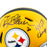 Rocky Bleier Signed 4x SB Champs Inscription Pittsburgh Steelers Alt 2025 Speed Mini Football Helmet (JSA)