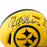 Rocky Bleier Signed 4x SB Champs Inscription Pittsburgh Steelers Rave Mini Football Helmet (Beckett)