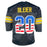 Rocky Bleier Signed 4x SB Champs Inscription Pittsburgh American Flag Football Jersey (Beckett)