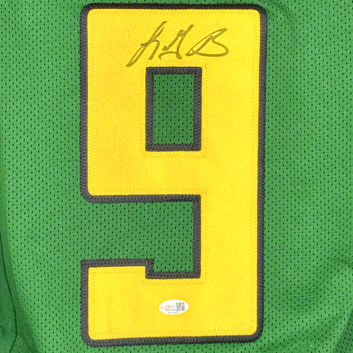 LeGarrette Blount Signed Oregon College Green Football Jersey (JSA)