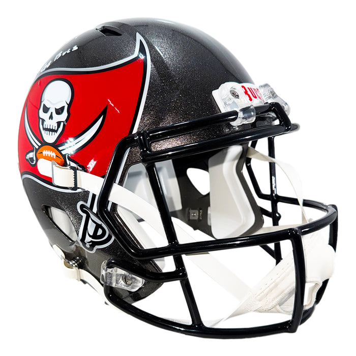 LeGarrette Blount Signed Go Bucs! Inscription Tampa Bay Buccaneers Speed Full-Size Replica Football Helmet (JSA)