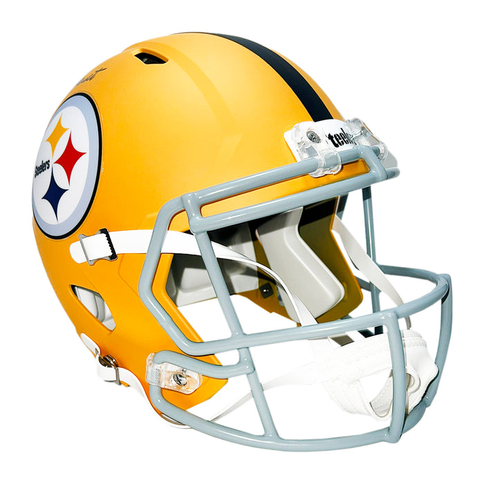 Mel Blount Signed Pittsburgh Steelers Alt 2025 Speed Full-Size Replica Football Helmet (Beckett)