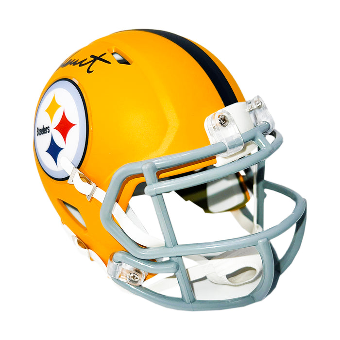 Mel Blount Signed Pittsburgh Steelers Alt 2025 Speed Mini Football Helmet (Beckett)