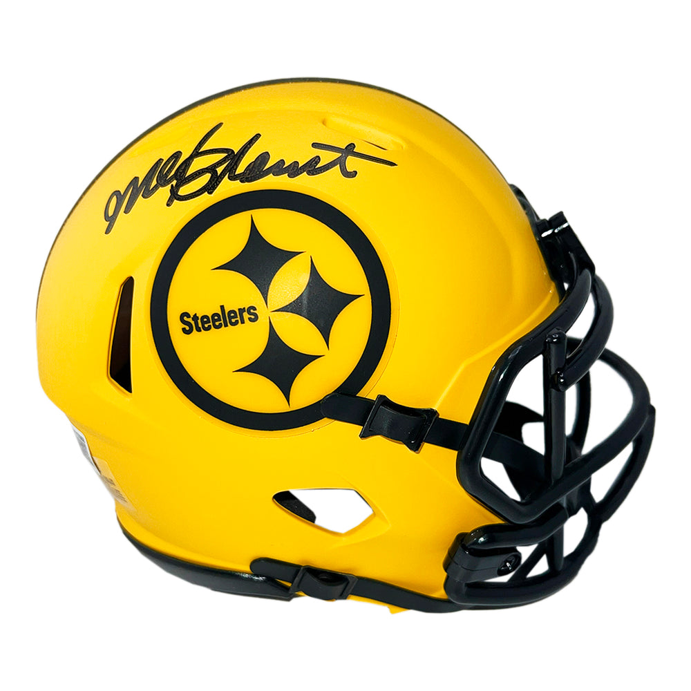 Mel Blount Signed Pittsburgh Steelers Rave Mini Football Helmet (Beckett)