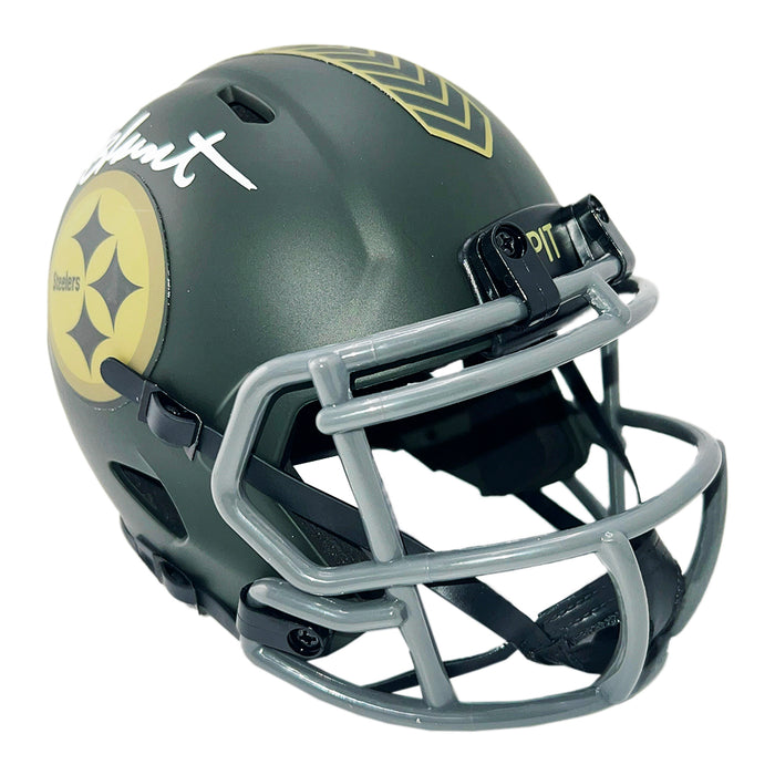 Mel Blount Signed Pittsburgh Steelers Salute 2025 Mini Football Helmet (Beckett)