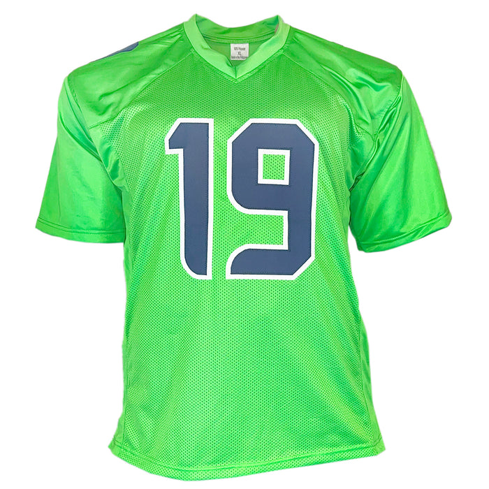 Jake Bobo Signed Seattle Green Football Jersey (JSA)