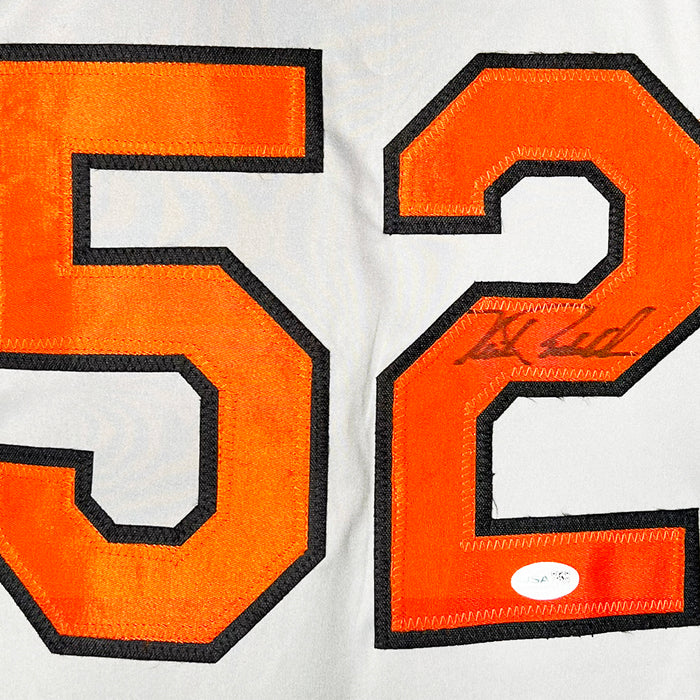 Mike Boddicker Signed Baltimore Grey Baseball Jersey (JSA)