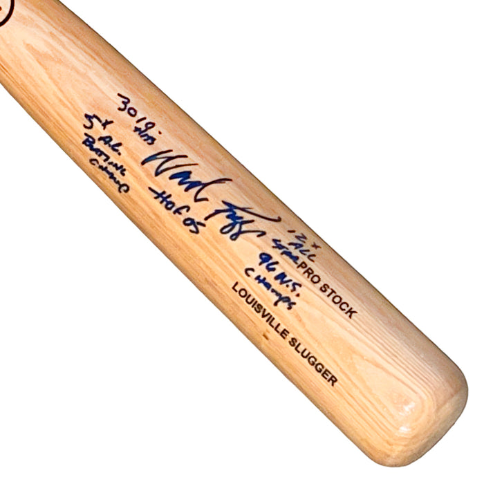 Wade Boggs Signed Multi Inscription Louisville Slugger Official MLB Blonde Baseball Bat (JSA)
