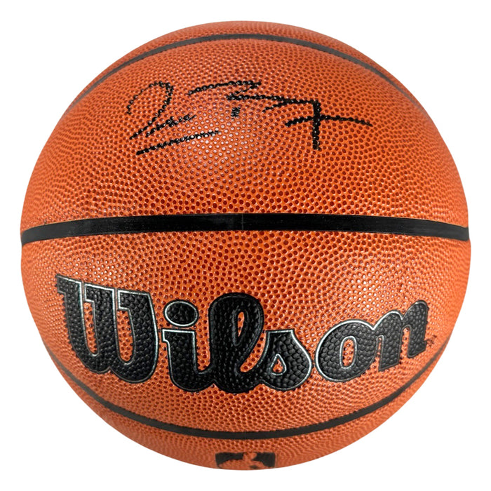 Muggsy Bogues Signed Wilson Authentic Series NBA Basketball (JSA)