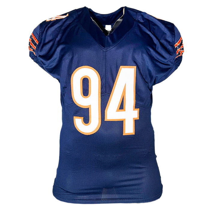 Austin Booker Signed Chicago Navy Game Style Football Jersey (JSA)