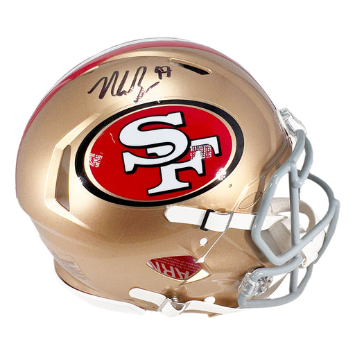 Nick Bosa Signed San Francisco 49ers Authentic Speed Full-Size Football Helmet (Beckett)