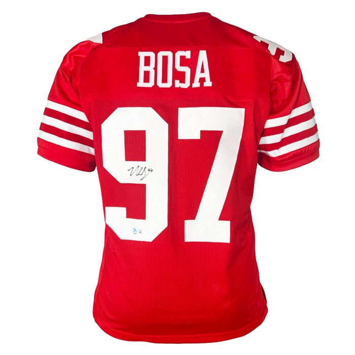 Nick Bosa Signed San Francisco Red Football Jersey (Beckett)