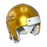 Don Bosseler Signed 70's Greatest Washington Redskins Gold Mini Football Helmet (JSA)