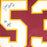 Jeff Bostic Signed Go Hogs Inscription Washington Red Football Jersey (JSA)